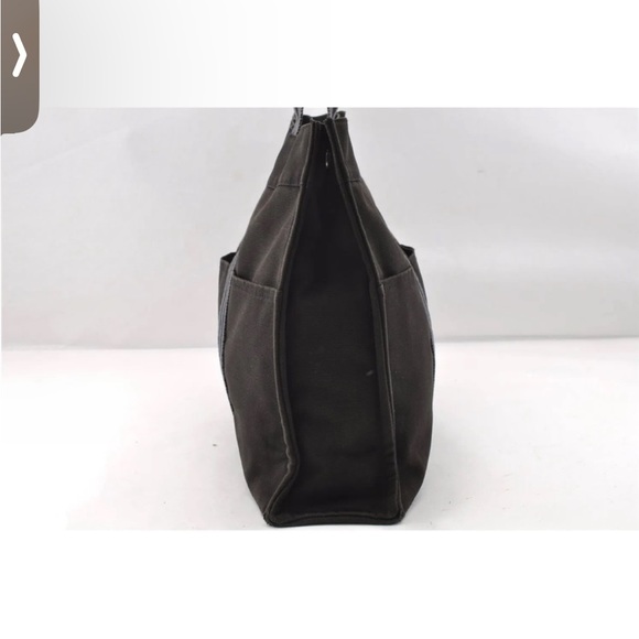 HERMES Fourre Tout MM Hand Tote Bag Canvas Black - Picture 4 of 6